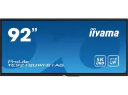 iiyama ProLite TE9218UWI-B1AG Interaktives 92 Zoll Ultra-wide Multi-Touch-Display mit 5K UHD-Auflösung und 21:9-Panoramablick; Digital Signage-Display