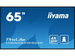 iiyama ProLite LH6560UHS-B2AG 64.5 Zoll professionelles Quer- und Hochformat Digital-Signage-Display mit erweiterten Steuerungs- Konnektivitätsoptionen; Digital Signage-Display