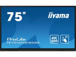 iiyama ProLite TE7512MIS-B3AG 75 Zoll LCD Touchscreen-Display mit 4K-Auflösung; Digital Signage-Display