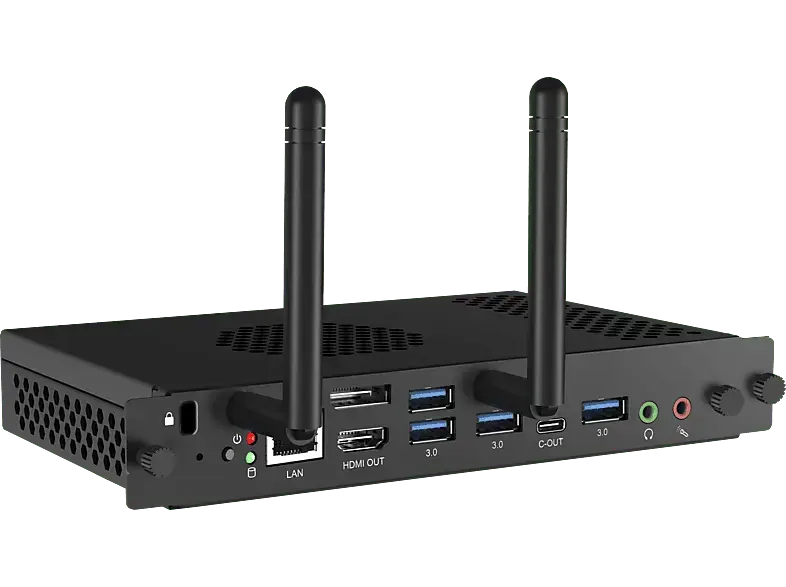 iiyama OPC51204BC-1 Modularer Intel® i5 OPS-SLOT-PC mit Windows® 11, der eine 5K-Auflösung (5120x2160) unterstützt Schwarz; OPS Slot PC