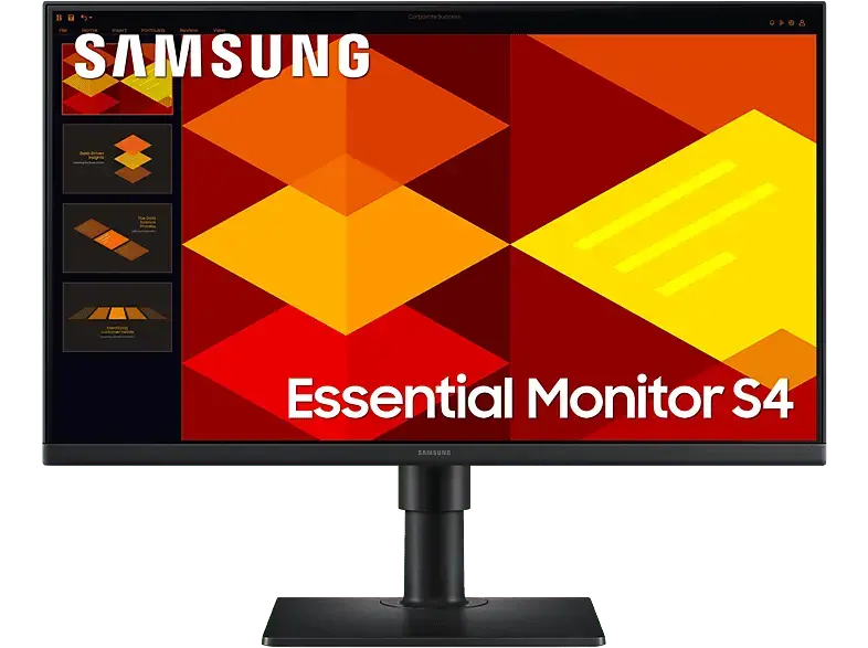 Samsung LS24D406GAU 24 Zoll Monitor for Business, Full-HD, 5 ms Reaktionszeit, 250 cd/m², 100 Hz, Schwarz