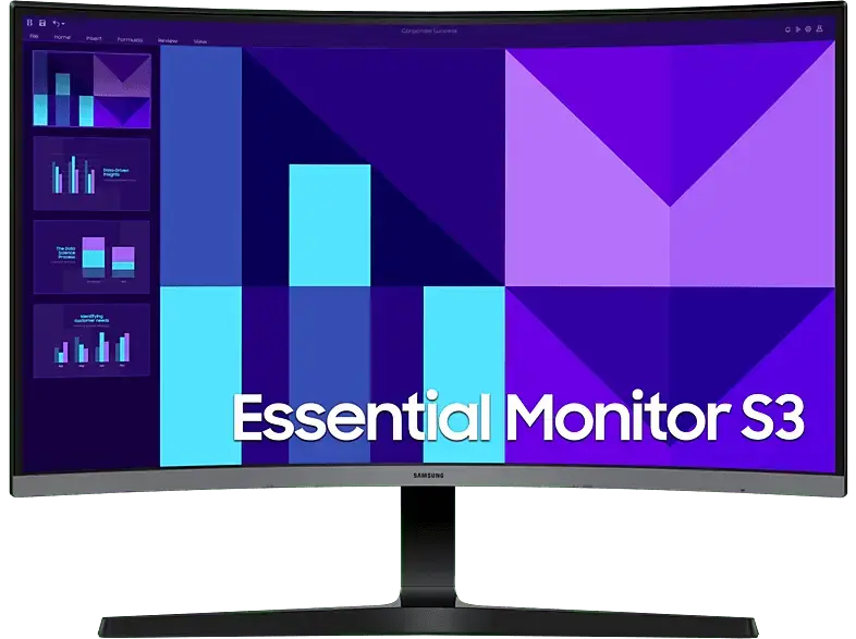 Samsung LS27D396GAU 27 Zoll Monitor, Full-HD, 4 ms Reaktionszeit, 250 cd/m², 100 Hz, Schwarz