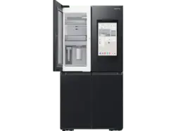 Samsung RF65DG9H0EB1EF French-Door, Side by mit Family Hub+ und AI-Manager (636 l, E, 1830 mm hoch, No Frost (verminderte Eisbildung), Premium Black Steel); French-Door, Side by Side mit Family Hub+ und AI-Manager
