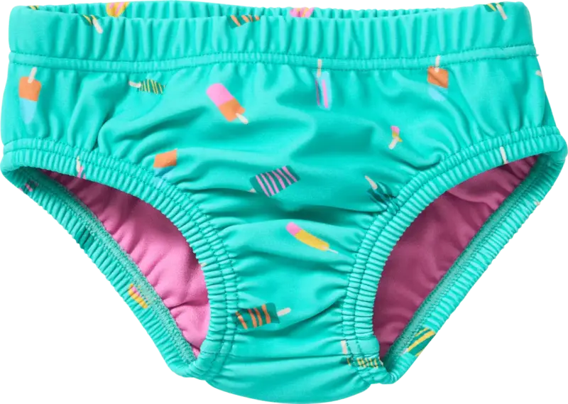 PUSBLU Schwimmwindel mit Eis-Muster, grün, Gr. 86/92