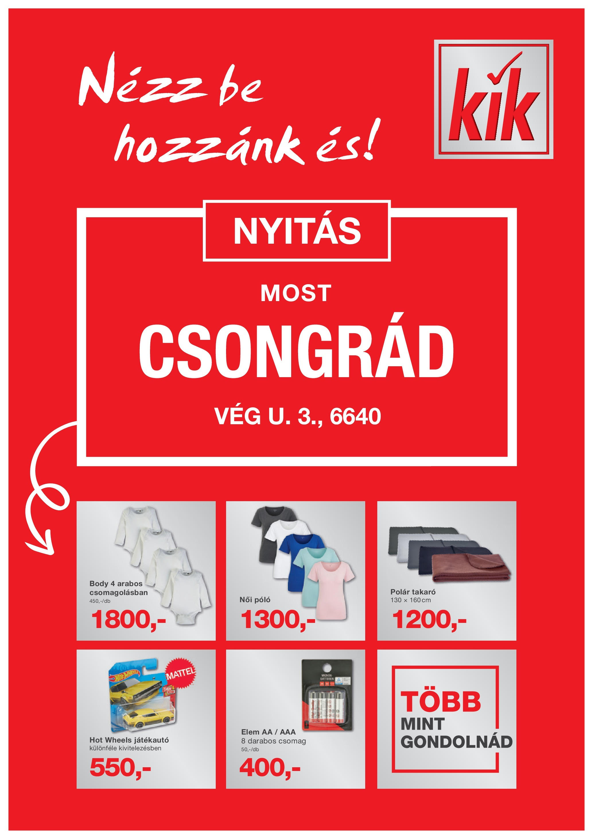 Kik aktuális szórólap, érvényes 2025.05.07.-től - 1 oldal