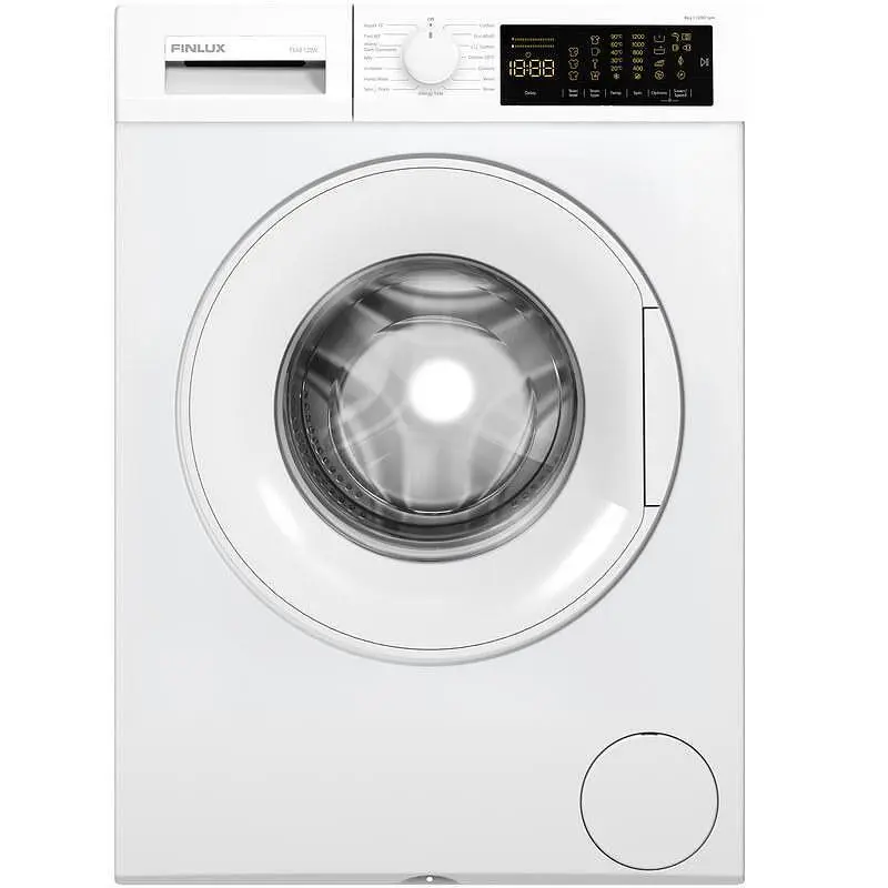 Пералня Finlux FXA8 120W , 1200 об./мин., 8.00 kg, D , Бял