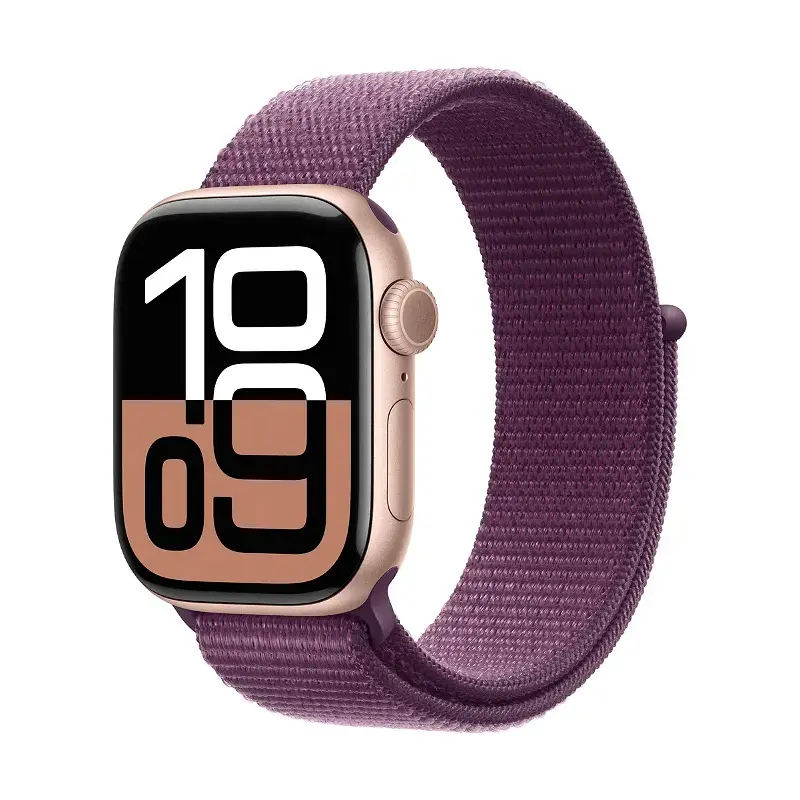 Смарт часовник Apple Watch 10 46mm Rose Gold/Plum Sport Loop mwwv3 , 1.96 , 46.00 , 64 , Apple S10 SiP 64-bit Dual Core