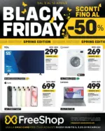 Freeshop Sconti fino al 50% - al 16.04.2025
