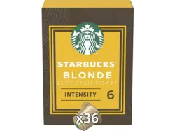 Starbucks Blonde Espresso Roast Kaffeekapsel, 36 Stück, Kompatibles System: Nespresso