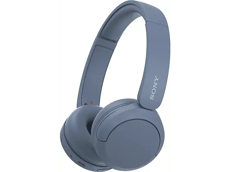 Sony WH-CH520 kabellose Bluetooth Kopfhörer - bis zu 50 Stunden Akkulaufzeit mit Schnellladefunktion, On-Ear-Stil - Blau