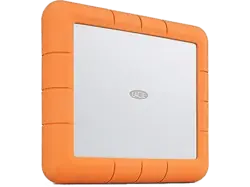 LACIE Festplatte Rugged RAID Shuttle 8TB, USB-C 3.0, extern, 2.5 Zoll, orange (STHT8000800); Externe Festplatte