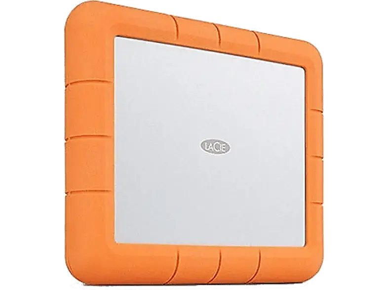 LACIE Festplatte Rugged RAID Shuttle 8TB, USB-C 3.0, extern, 2.5 Zoll, orange (STHT8000800); Externe Festplatte