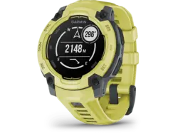 Garmin INSTINCT® E, 45mm, Twilight, mit Silikon-Wechselarmband 22mm Electric Lime; Smartwatch