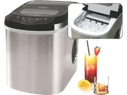 Caso 3301 Ice Master Pro Eiswürelbereiter (90 Watt, 2,2 l, Edelstahl)