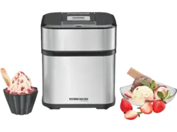 Rommelsbacher IM 12 4-in-1 Eismaschine (12 Watt , 1,5 l, Edelstahl)