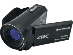 AgfaPhoto CC4000W Realimove Camcorder, 4K, 24 MP, 3 Zoll LCD Display, schwarz
