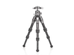Benro Stativ Tortoise 03C mit GX25 Kugelkopf, Carbon, Höhe bis 31.5cm, 8kg Zuladung, Grau