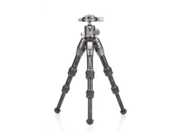 Benro Stativ Tortoise 03C mit GX25 Kugelkopf, Carbon, Höhe bis 31.5cm, 8kg Zuladung, Grau