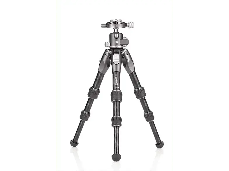 Benro Stativ Tortoise 03C mit GX25 Kugelkopf, Carbon, Höhe bis 31.5cm, 8kg Zuladung, Grau