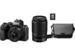 MediaMarkt Dornbirn Messepark Nikon Z50II spiegellose Systemkamera mit Z DX 16-50mm VR und 50-250mm Objektiv, Tasche 16GB Speicherkarte, Schwarz; Systemkamera Set - bis 16.08.2025