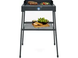 Severin PG 8568 Standgrill mit Grillplatte, Schwarz (2200 Watt)