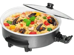 Clatronic Partypfanne Ceramic PP 3570 Partypfanne, Schwarz (1500 Watt)