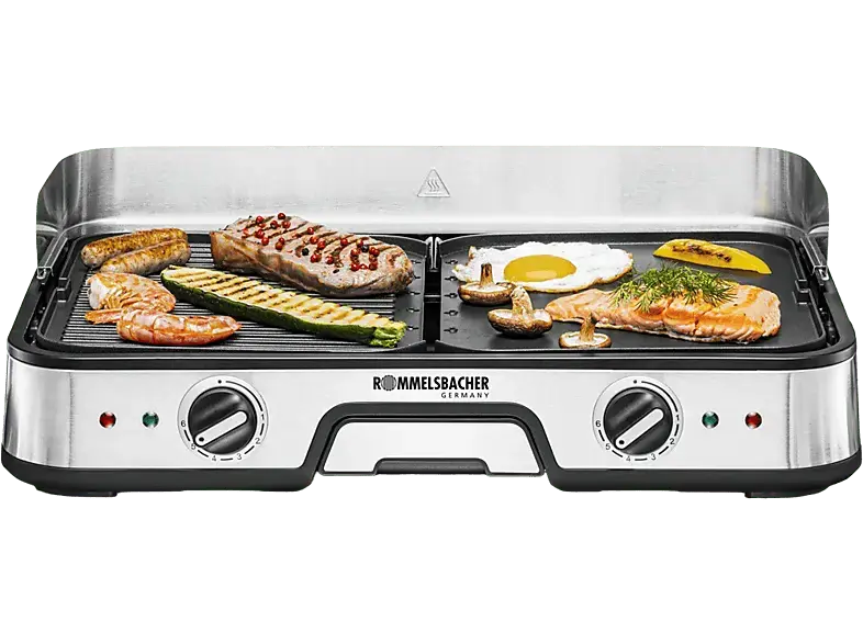 Rommelsbacher BBQ 2025 Tischgrill, Silber (2000 Watt)