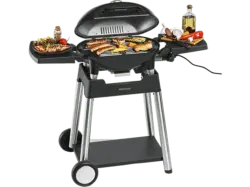 Rommelsbacher BBQ 4100/S Barbecue Grill mit Grillwagen, Schwarz (2200 Watt)