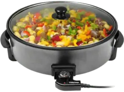 TriStar PZ-9145 Multifunktionale Grillpfanne XXL, Schwarz (1500 Watt)