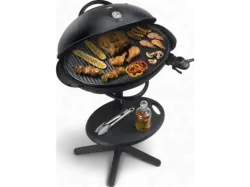 Steba BBQ-Grill VG 350 big XXL Grill Schwarz Tisch- und Standgerät, (2200 Watt)