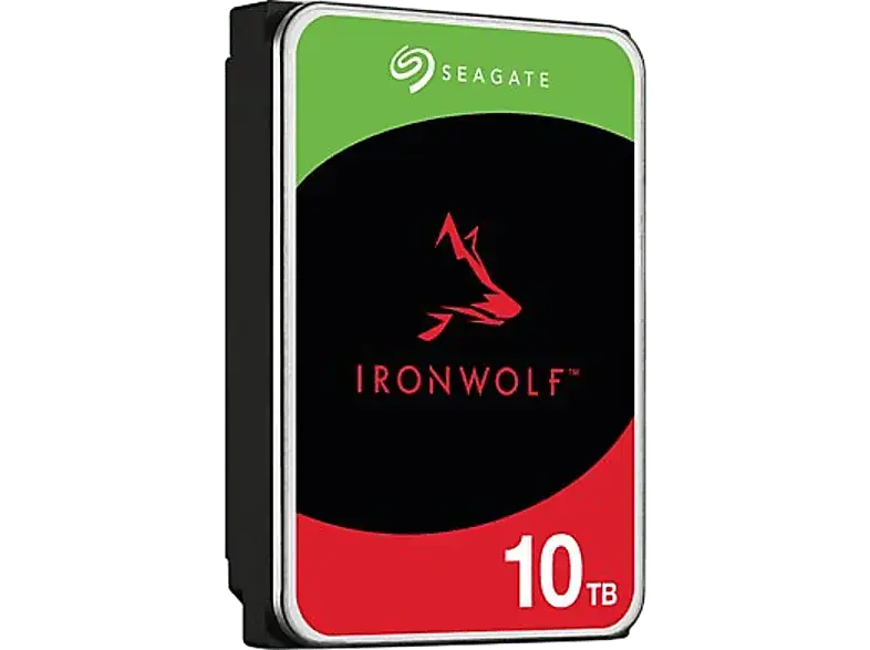 SEAGATE 10TB Festplatte IronWolf NAS HDD +Rescue, 3.5 Zoll, 7200rpm, 256MB Cache, Silber