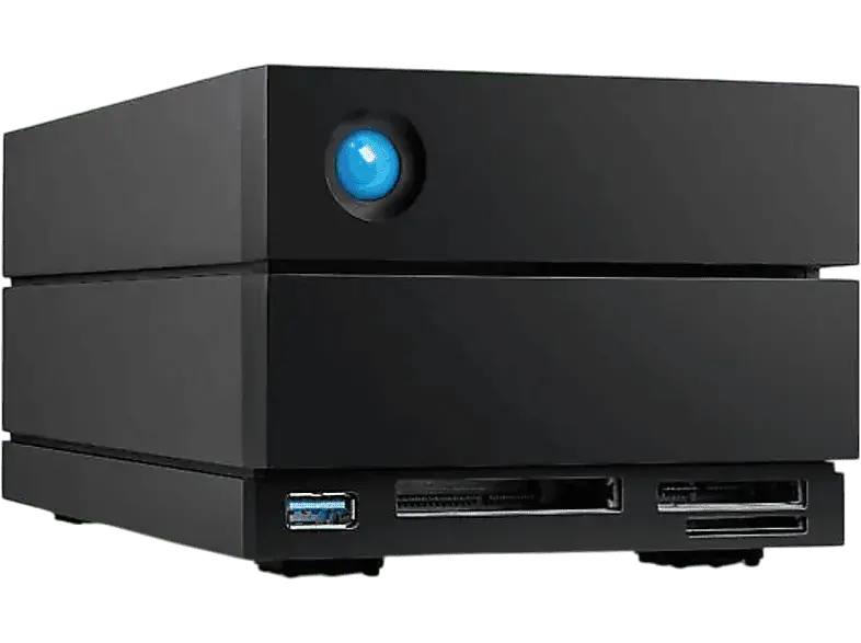 LACIE 40TB Festplatte 2big Dock-V2 USB 3.2 Gen 2, extern, 3.5 Zoll, Schwarz