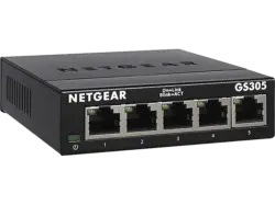 NETGEar Switch SOHO GS305, Gigabit, 5x RJ-45, V3, Unmanaged, Schwarz