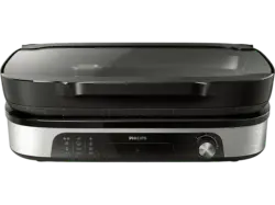 Philips HD6212/90 Smoker & Aromainfusor Tischgrill, Schwarz (2400 Watt)
