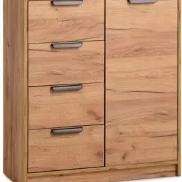 JYSK Comodă 4 sertare 1 ușă JENSLEV stejar sălbatic