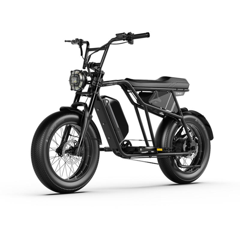 Електрически велосипед A-SPADZ CAVET AIR FAT 20" BLACK 250 W, ДО 25 КМ/Ч, ПРОБЕГ ДО 100 КМ, 20.00 "