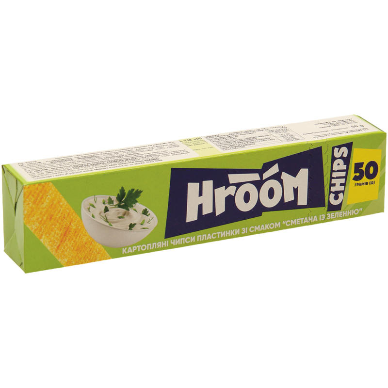 Hroom - Knabbergebäck mit Sauerrahm-Kräuter-Geschmack