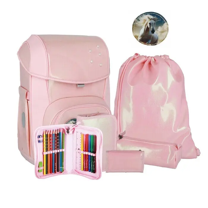 SPIRIT Schultaschen-Set Fancy 22 l 6-teilig rosa