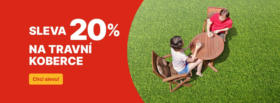 Dubnová sleva 20 % na travní koberce