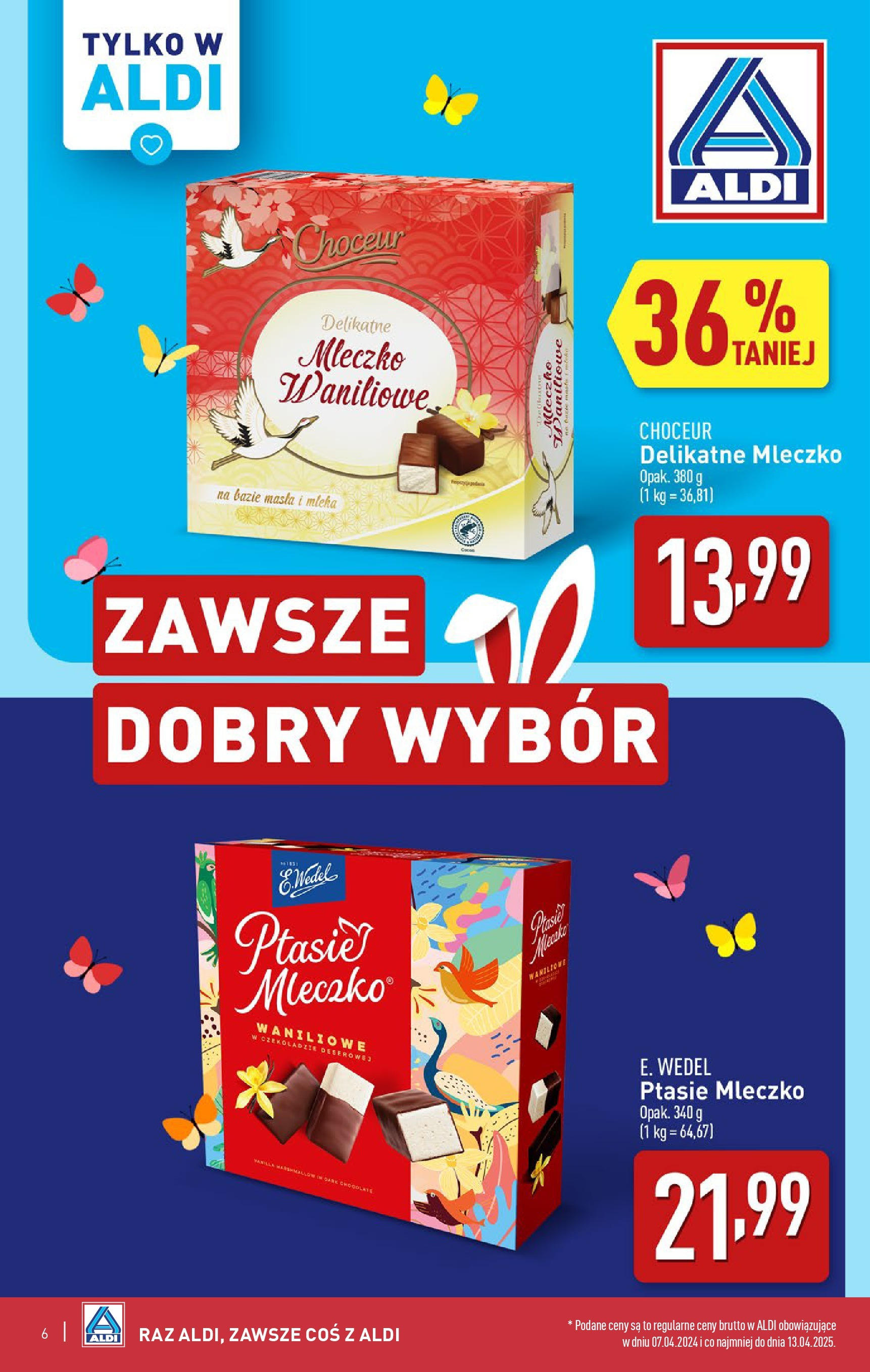 Aldi Gazetka od 07.04.2025 - Nowa Gazetka - Numer strony 6 Aldi Gazetka od 07.04.2025 - Nowa Gazetka - Numer strony 6