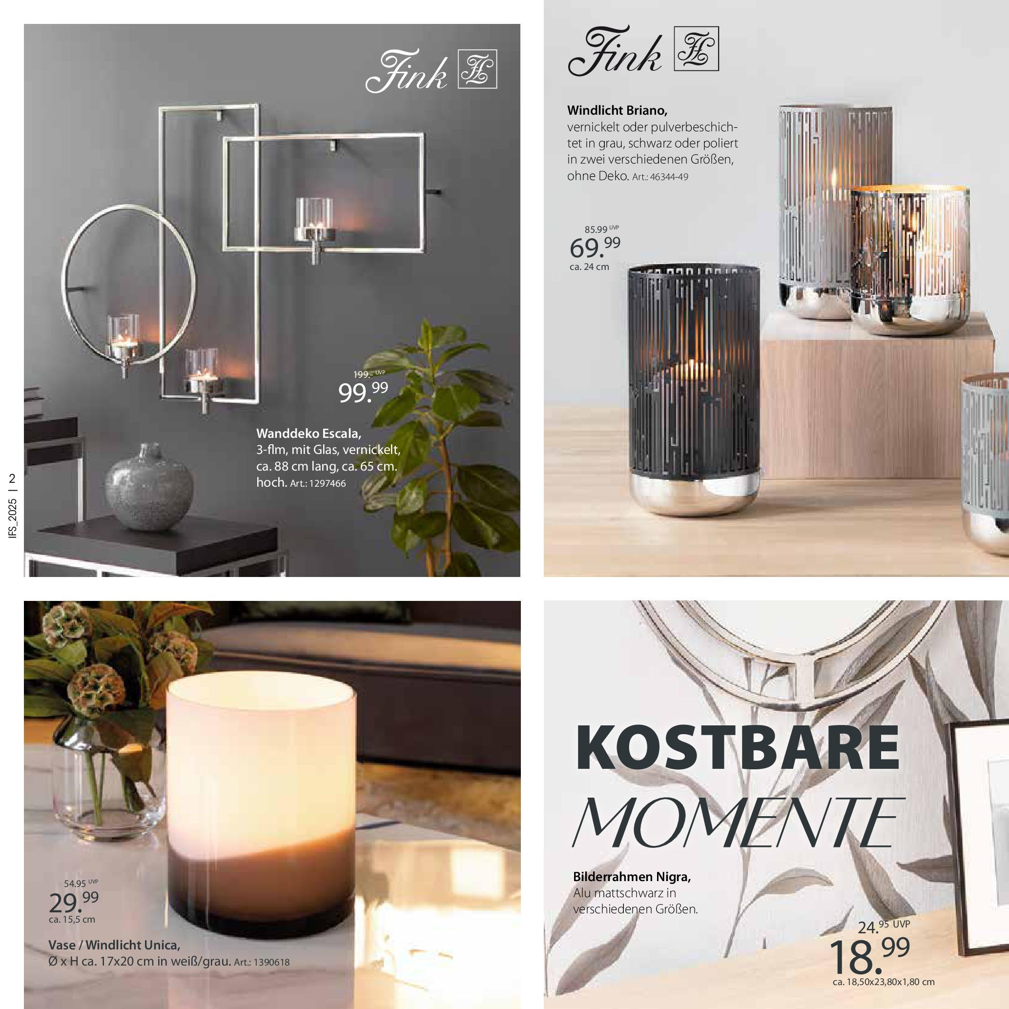 Zurbrüggen Lebenslust (ab 01.04.2025) zum Blättern | Seite: 2 | Produkte: Vase, Bilderrahmen