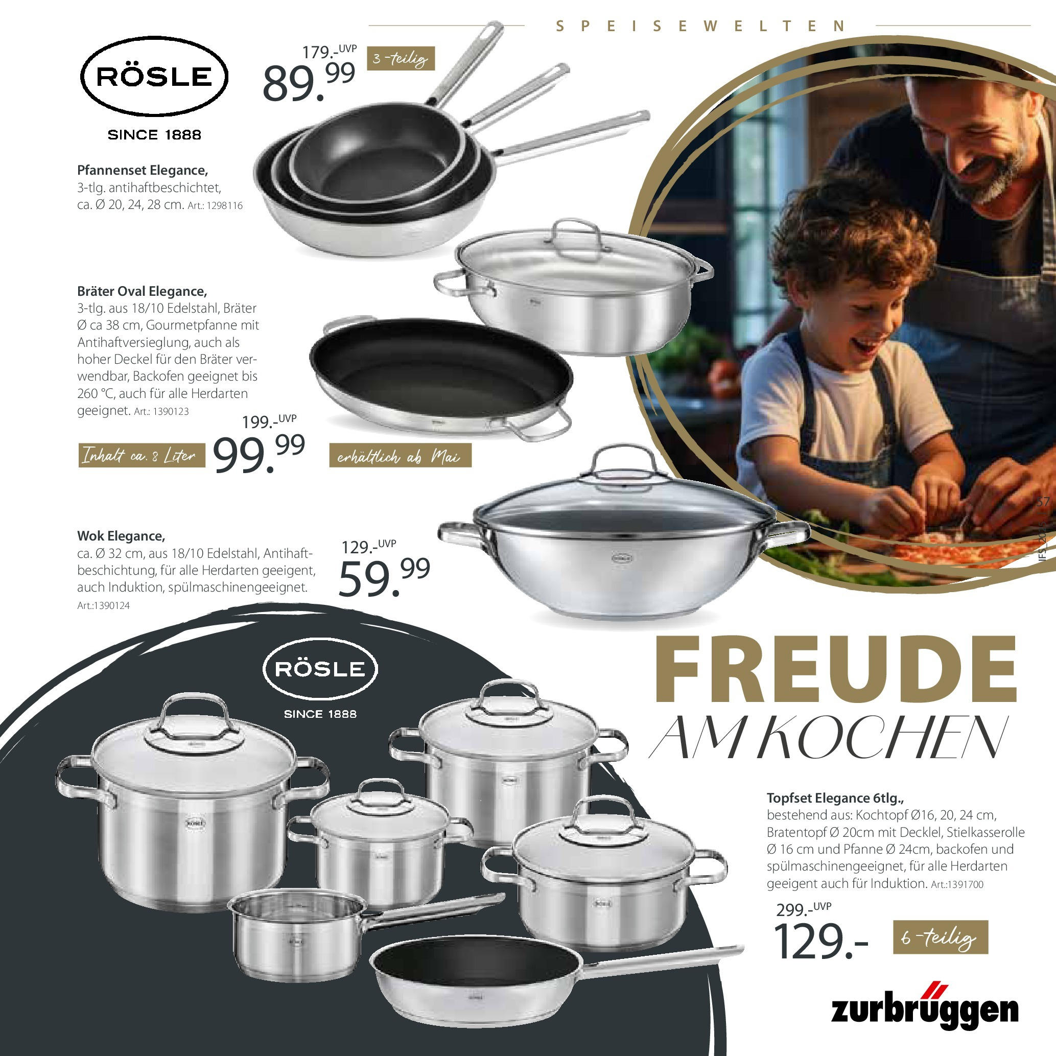 Zurbrüggen Lebenslust (ab 01.04.2025) zum Blättern | Seite: 57 | Produkte: Backofen, Wok