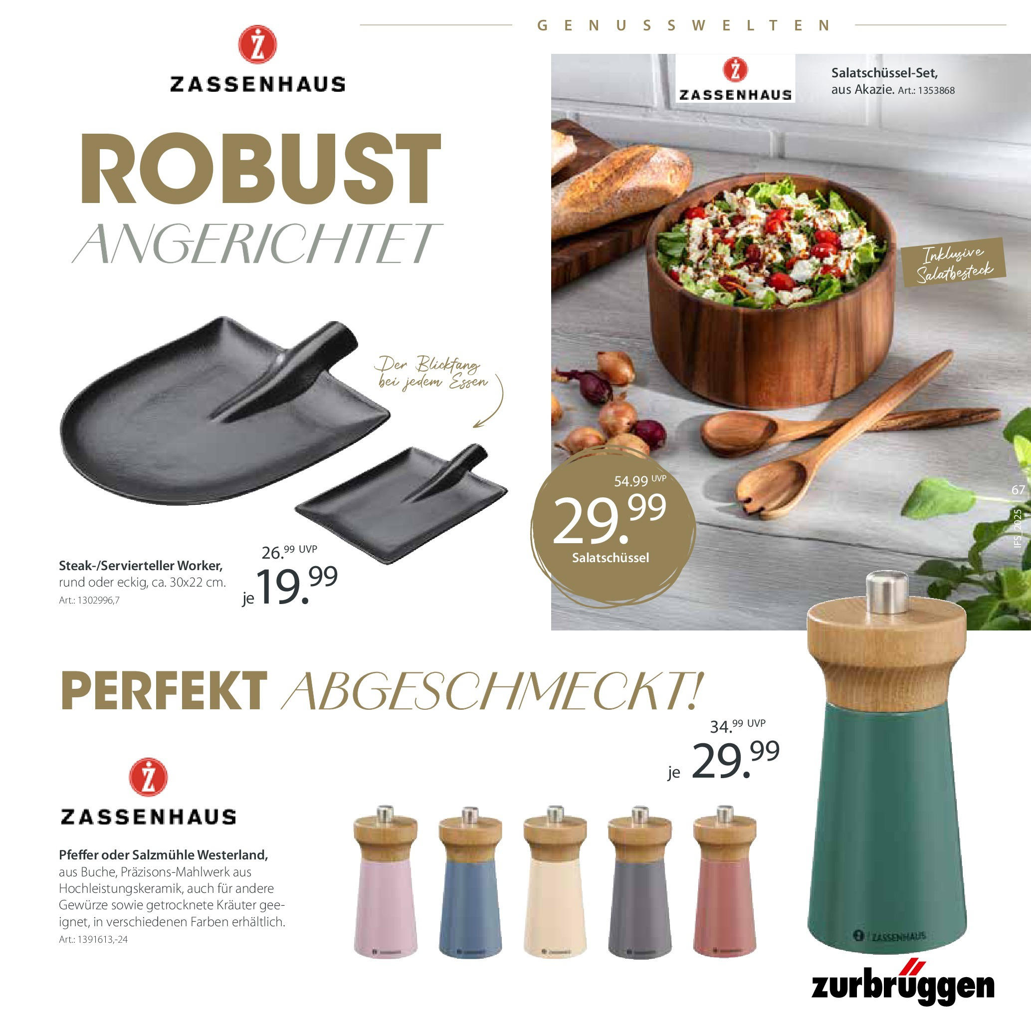 Zurbrüggen Lebenslust (ab 01.04.2025) zum Blättern | Seite: 67 | Produkte: Gewürze, Pfeffer