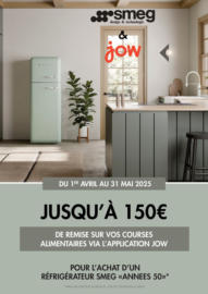 Smeg vous offre jusqu'à 150€ de remise sur vos courses alimentaires via l'application JOW