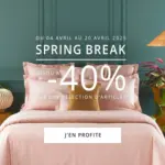 Yves Delorme Spring break Jusqu'à -40% - au 20.04.2025