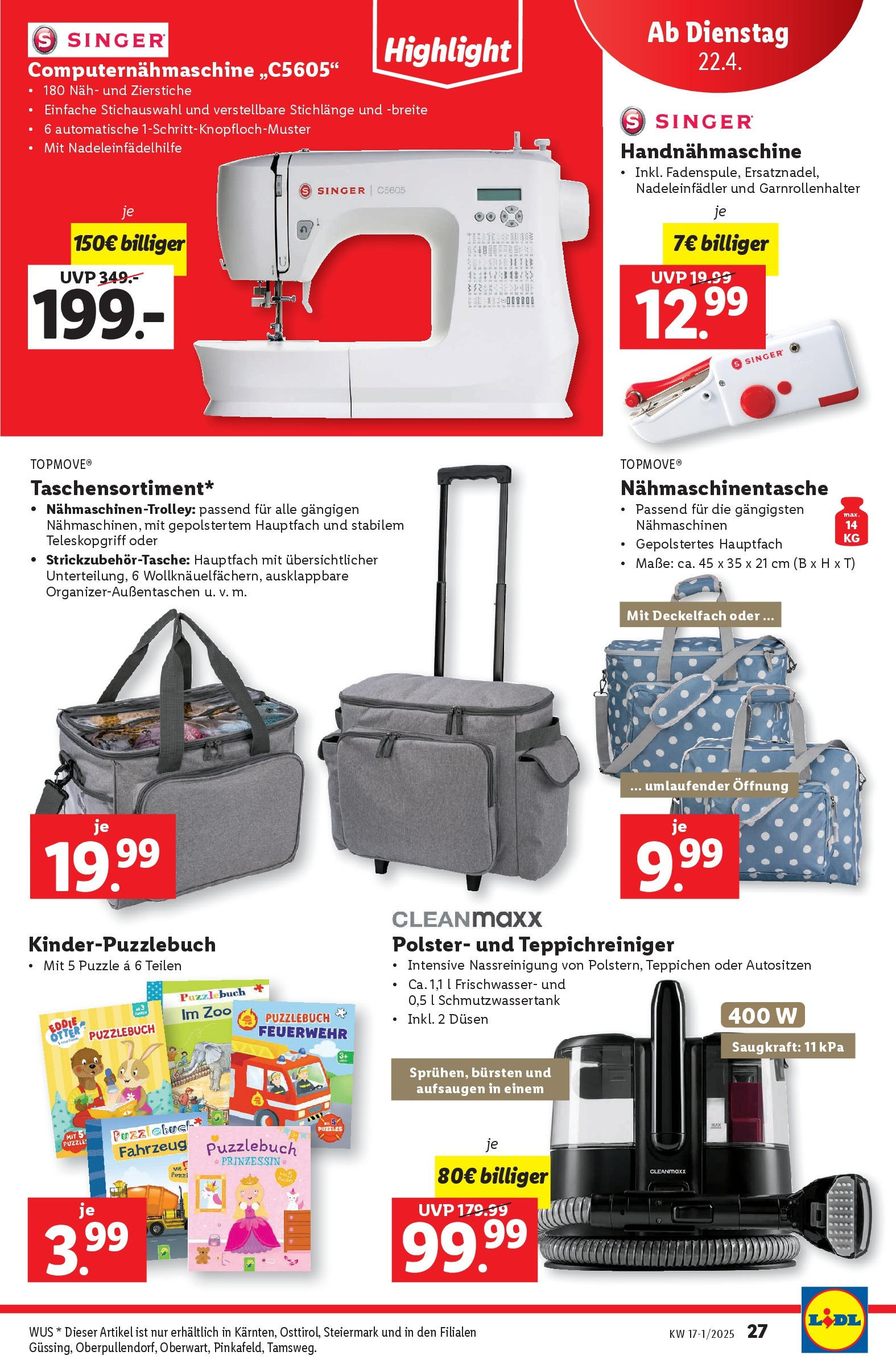 Lidl Flugblatt - Graz, Klagenfurt, Neunkirchen ab 16.04.2025 ✳️ Angebote ab donnerstag | Seite: 31 Lidl Flugblatt - Graz, Klagenfurt, Neunkirchen ab 16.04.2025 - Angebote ab donnerstag | Seite: 31
