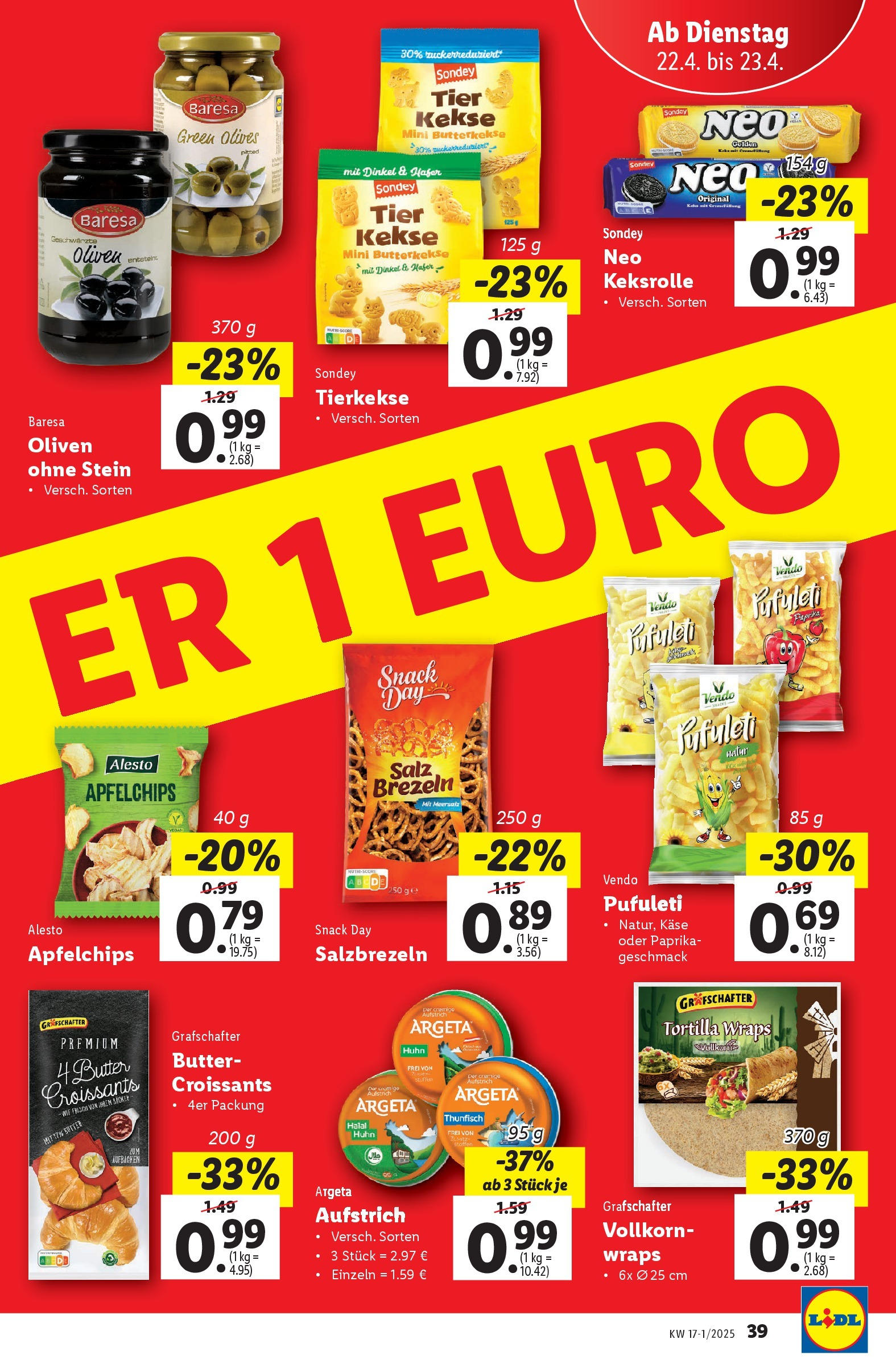 Lidl Flugblatt - Graz, Klagenfurt, Neunkirchen ab 16.04.2025 ✳️ Angebote ab donnerstag | Seite: 43 | Produkte: Kekse, Salz, Szeder, Käse Lidl Flugblatt - Graz, Klagenfurt, Neunkirchen ab 16.04.2025 - Angebote ab donnerstag | Seite: 43 | Produkte: Kekse, Salz, Szeder, Käse