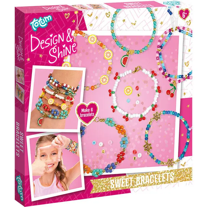 TOTUM Armbänder Bastel-Set Sweet Bracelets für 6 Stück