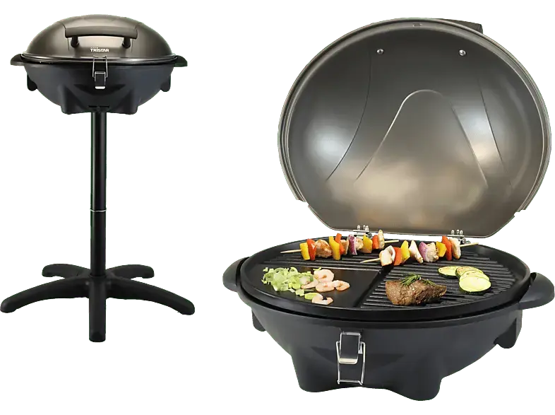 TriStar BQ-2816 Barbecue Elektro-Tischgrill Elektrogrill, Schwarz (2200 Watt)