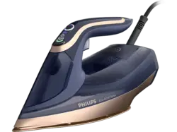 Philips DST8050/20 Azur 8000 Series Dampfbügeleisen (3000 Watt, Blau)